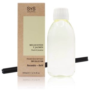 Recambio Mikado  200 ml + Palos 1991Melocoton y Jazmin SYS Aromas