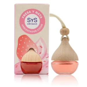 Ambientador Coche Fresa y Nata 6 ml Gota SYS Aromas